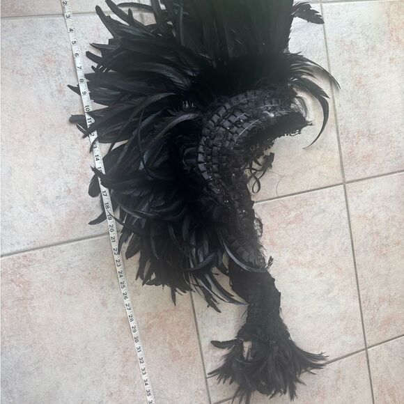 Feather Mohawk headdress headpiece festival event hairpiece warrior dancers drag main image 9